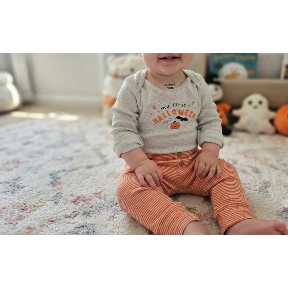 Carters Baby 18M My First Halloween Bodysuit and Striped Pants Set 1R302210